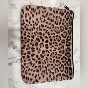 Leopard Print Cowhide Laptop sleeve